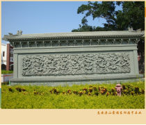惠安海亨石雕影壁�νピ�e墅背景�χ惺酵ピ赫毡谑�浮雕