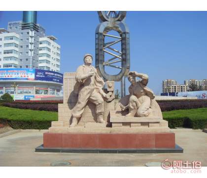 惠安海亨城市雕塑 公�@�V�龅��性石雕雕塑 ��形城市雕塑
