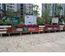 朗汀打造绿色城市生态空间 小区广场组合花箱 社区景观绿化花箱