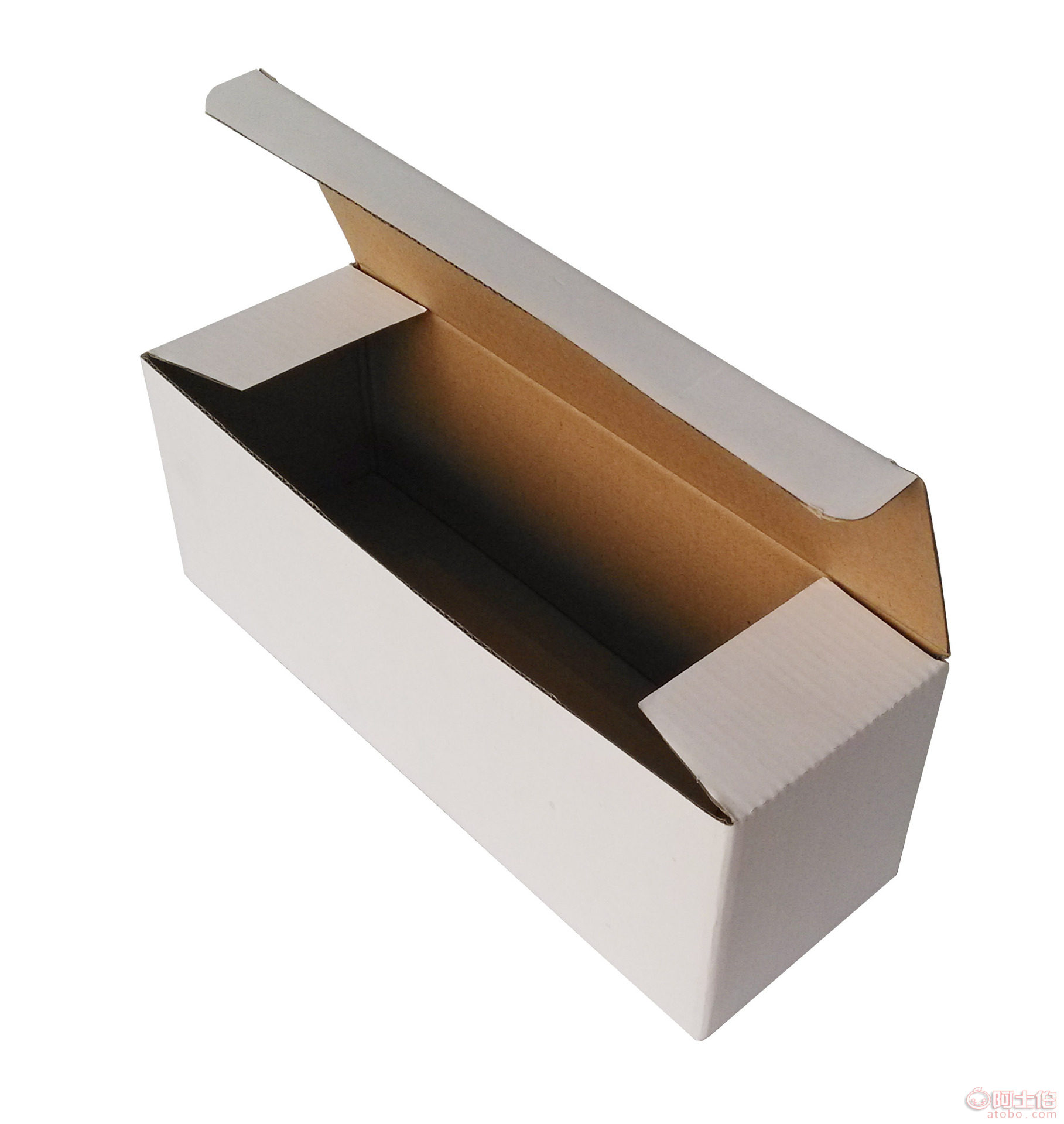 白色翻盖扣底包装盒空白牛皮纸盒瓦楞空白物流盒批发可定制印刷